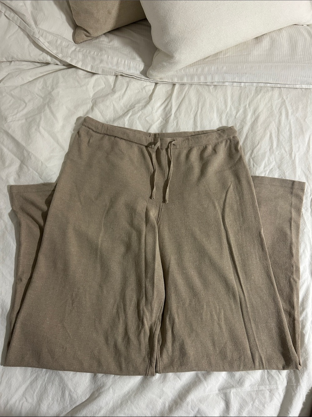 Women’s Relaxed Knit Drawstring Pants - Taupe